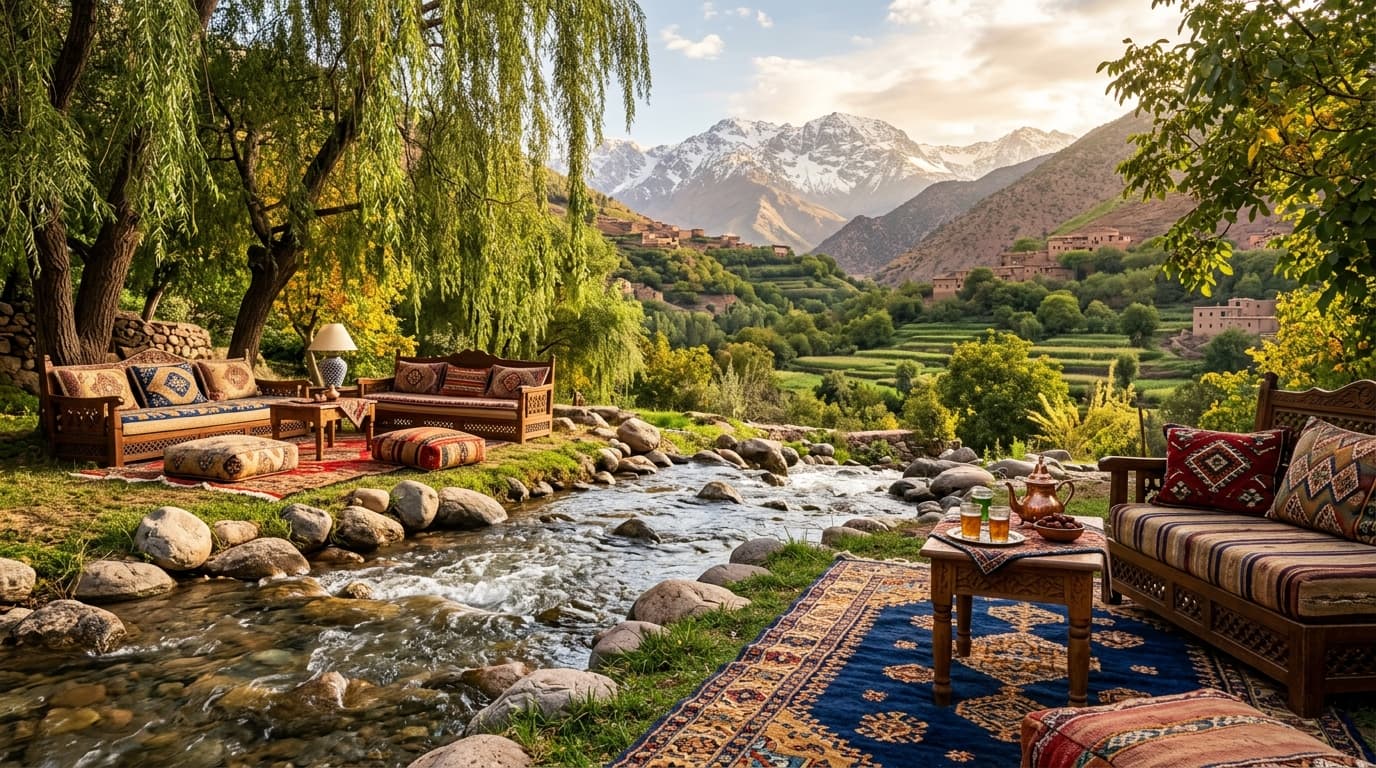 Excursion d'une Journée : Vallée de l'Ourika & Cascades de Setti Fatma